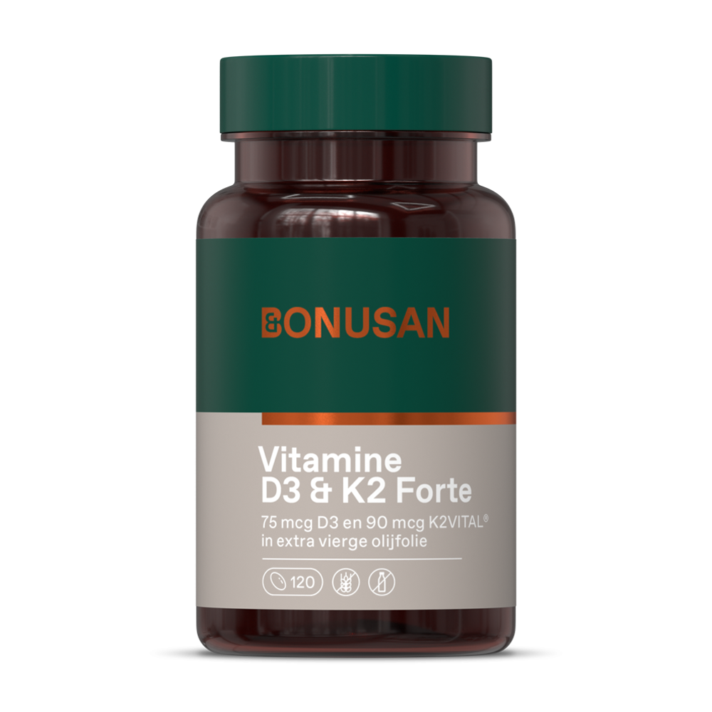 Vitamine D3/K2 Forte 120 caps Bonusan