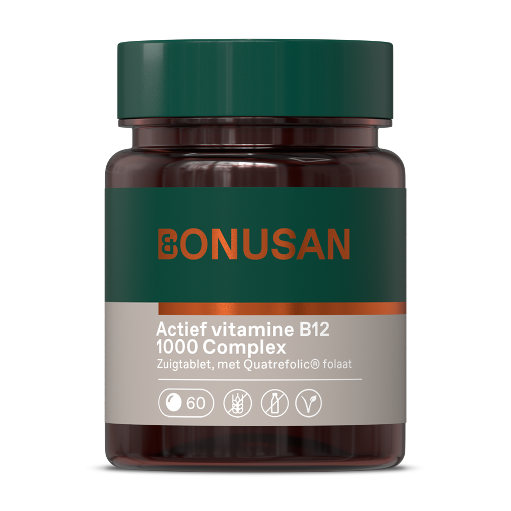 Vitamine B12 complex 1000 60st zuigtabletten Bonusan