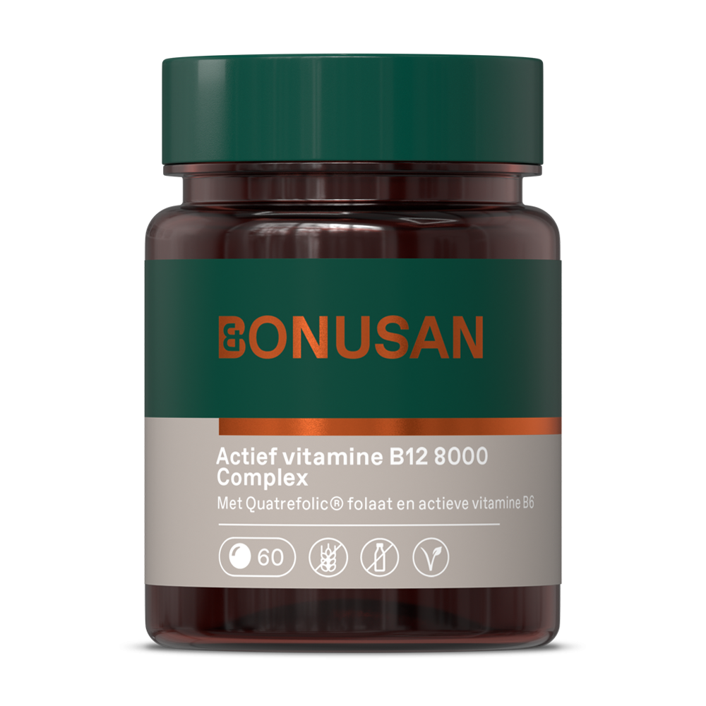 Vitamine B12 actief 8000 mcg 60 zuigtabletten Bonusan