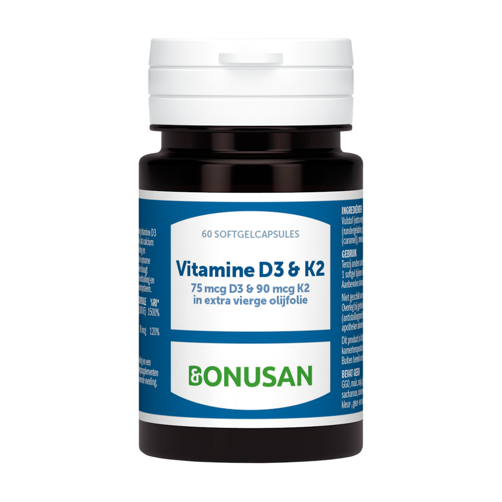Vitamine D3 & K2 Bonusan 60 softgels