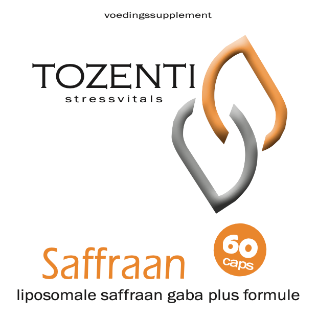 Saffraan formule Tozenti (liposomaal) met saffraan, Affron, gaba, vitamine B complex, lecithine, L-theanine en magnesium bisglycinaat