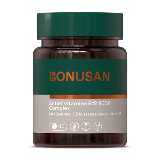 Vitamine B12 actief 8000 mcg 60 zuigtabletten Bonusan