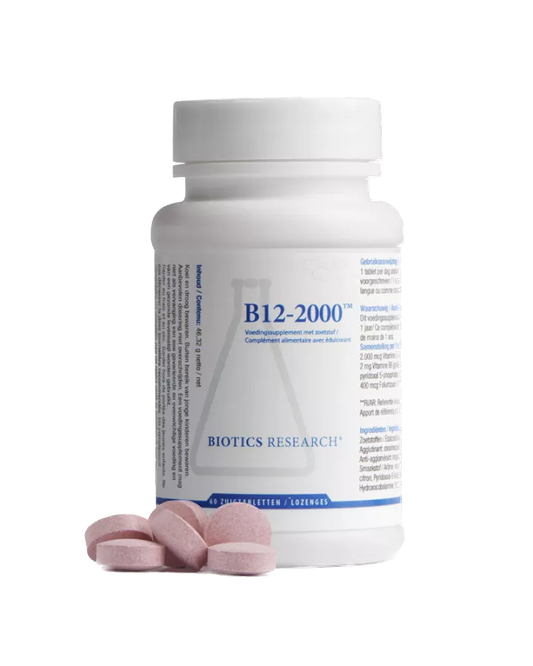 B12-2000 60 zuigtabletten Biotics