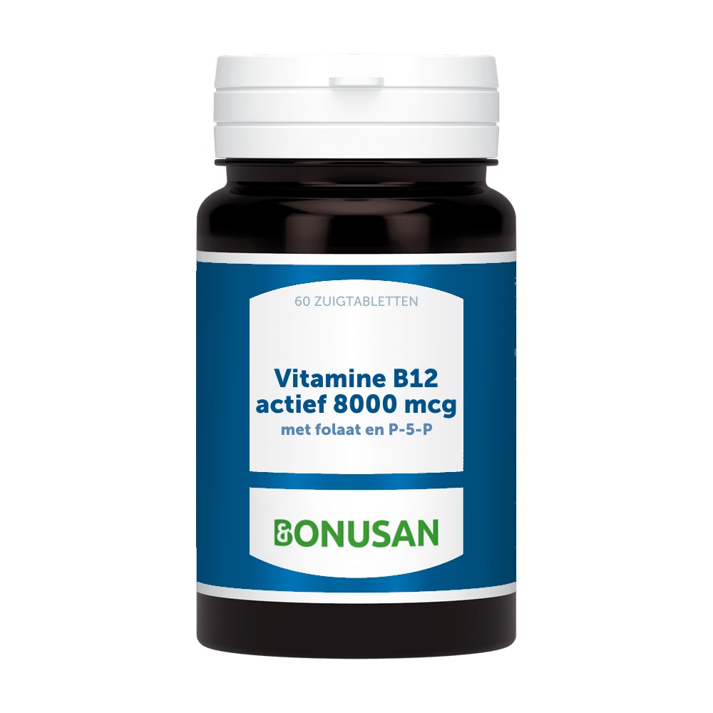 Vitamine B12 actief 8000 mcg 60 zuigtabletten Bonusan