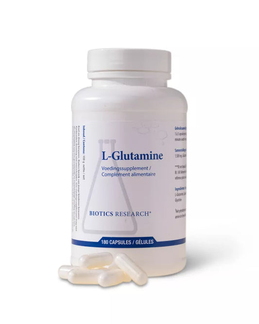 L-Glutamine 500mg Biotics 180 capsules